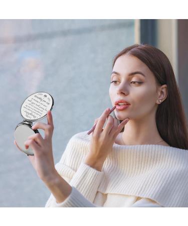 Hexagram Daughter Wedding Gift - Compact Mirror from Mom and Dad | Bride Gifts for Wedding Day - Buy Online on SooperMarket.com