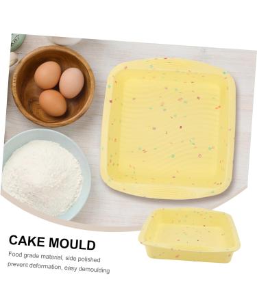 Zerodeko 1pc Cake Mold Silica Gel Jelly Ice Mold 26.5x24.5cm Yellow - Buy Online on SooperMarket.com