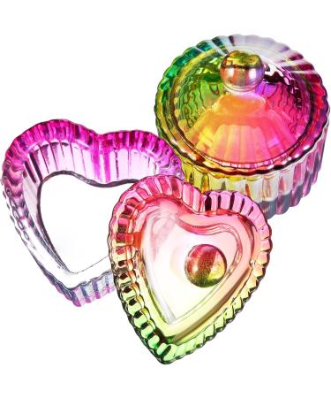 Beavorty 10 Pcs colorful crystal cup acrylic nails glass storage bowl glass bowls monomer dishes with lids nail art cup colored glass monomer acrylic nail liquid nail brush manicure - Buy Online on SooperMarket.com