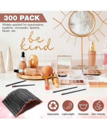 100 Pack Disposable Angled Eyebrow Brushes - Salon Quality Tinting and Makeup Tool - Buy Online on SooperMarket.com
