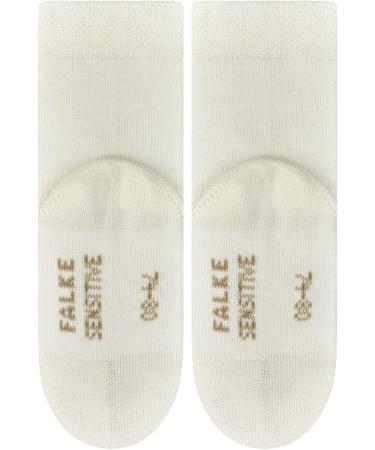FALKE Unisex Baby Cotton Soft-Top Socks | Gentle Grip, Elasticated Ankle Zone | Blue Pink & More | 1 Pair Sensitive | White (Off-White 2040) | Eco-Friendly | 0 Months - Buy Online on SooperMarket.com
