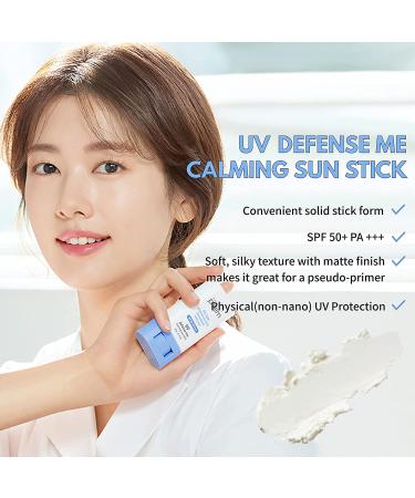 MAKEPREM Calming Sun Stick SPF 50+ PA++++ - Vegan Mineral Sunscreen for Sensitive Skin - Buy Online on SooperMarket.com