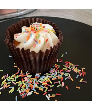 Premium Rainbow Sugar Strands 500g - Edible Multicolored Sprinkles for Baking & Decorating - 8 Vibrant Colors - Ideal for Cupcakes, Cakes, Ice Cream & Desserts - Buy Online on SooperMarket.com