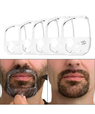Men's Goatee Shaving Template with 5 Sizes Beard Guide Shaper - Styling & Trimming Stencil for Mustache, Hairline, and Edging - Buy Online on SooperMarket.com