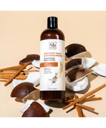 Soapbox Coconut Milk & Sandalwood Body Wash - Moisturizing Cleanser with Aloe Vera & Shea Butter | Paraben, Gluten, and Cruelty Free | Vegan | 16oz Bottles (Pack of 3) - Buy Online on SooperMarket.com