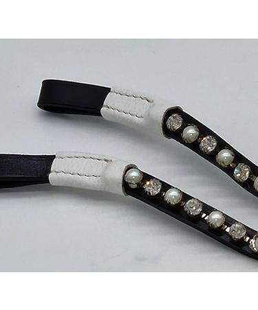 Tysons Breeches Headband | Pearl Mini Shetty Welsh Leather Glitzer Pearls - Perfect for Falabella & Minipony (35 cm) - Buy Online on SooperMarket.com