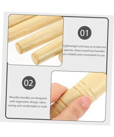 Buy Plafope 5-St Wooden Handle for Agricultural Tools | Hardwood Cleaning Brooms & Extensions for Roller & Concrete Floors - International Shipping - Buy Online on SooperMarket.com