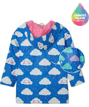 Hatley Girls' 12 Years Colour Changing Raincoat - Cheerful Clouds - Buy Online on SooperMarket.com