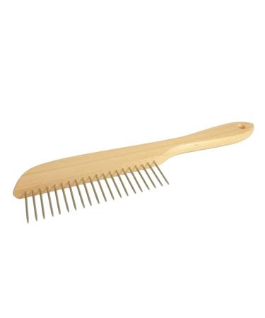 gws dog comb made of beech wood - Sturdy fur brush with hanging loop for efficient coat care Made in Germany 1 piece