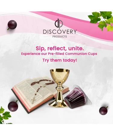 DISCOVERY PRODUCTS Pre-Filled Communion Cups with Wafer & Juice - Pack of 250 - Buy Online on SooperMarket.com