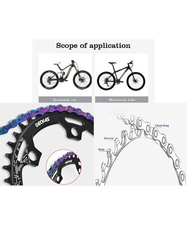 DECKAS Round Chainring 110BCD - 36T to 52T Narrow Wide for 7-12 Speed Chains - Buy Online on SooperMarket.com