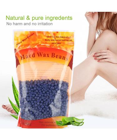 Depilatory Harsh Wax Beans for Arm & Body Hair Removal - Lavender 300g Pack for Men & Women - Buy Online on SooperMarket.com
