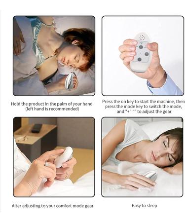 Sleep Aid Device Handheld Sleep Aid Device Sedative Insomnia Instrument USB Rechargeable Hand Held Sleep Instrument Small and Easy to Carry Improve Deep Sleep - Buy Online on SooperMarket.com