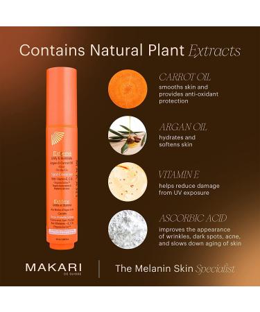 Makari Extreme Argan & Carrot Oil Spot Corrector Pen - Targeted Brightening Treatment for Dark Blemishes & Hyperpigmentation | Reduce Skin Discoloration with Organiclarine - Buy Online on SooperMarket.com