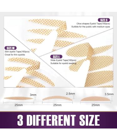 480Pcs Eyelid Tape with Fork Rod and Tweezer for Hooded/Droopy Eyes - Invisible Eyelid Lifter Strips for Larger, Even Eyelids - Buy Online on SooperMarket.com