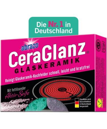 Abrazo Ceraglanz Glass ceramic - 2 ceramic field gorgeous antibacterial glass ceramic cleaner ceramic hob cleaner stove -free stove without scratch 1 x 2 pack 2 pieces (1 Pack)