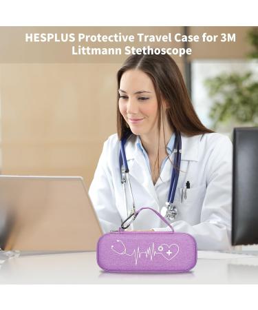 Premium Stethoscope Case for MDF & Littmann Models - Durable Purple with Mesh Pocket for Nurse Accessories - International Shipping Available - Buy Online on SooperMarket.com