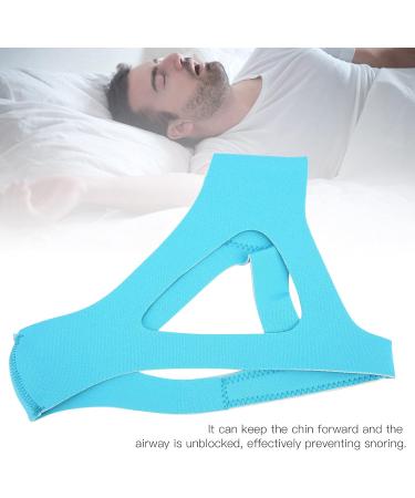 Adjustable Strap Triangular Jaw Support Belt for Snoring Prevention - Sky Blue - Buy Online on SooperMarket.com