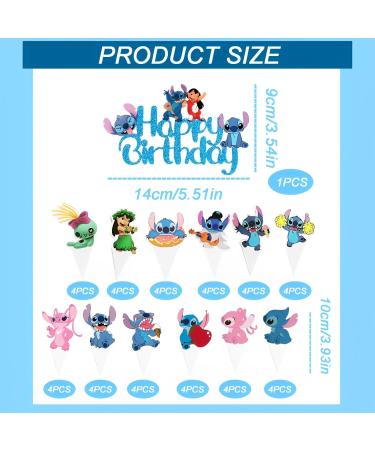49 Piece Cartoon Cake Topper Set - Perfect Birthday Decoration for Girls | STI Muffins & Tortendeko in Blue - Buy Online on SooperMarket.com
