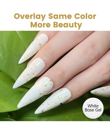 YTD Likomey Nude Gel Nail Polish 15ml - French Jelly Milky White with Gold Foil | UV Varnish for Light Skin Tone - Buy Online on SooperMarket.com