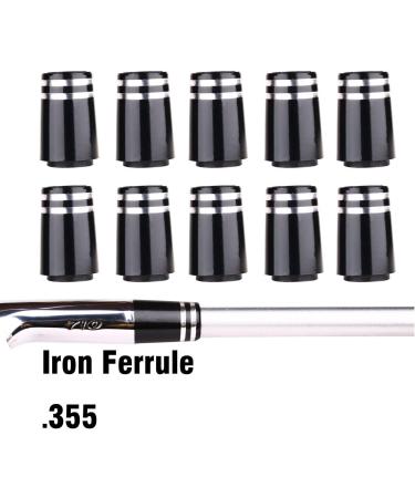 Sword & Shield 10pcs New Custom Black Ferrules .355 for Titleist CB MB AP1 AP2 Irons - Buy Online on SooperMarket.com