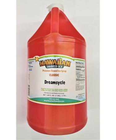 Hawaiian Shaved Ice Classic Dreamsycle Flavoured Syrup 1 Gallon