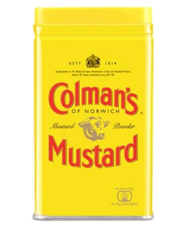 Colman's Double Superfine Mustard Powder - 1 tin, 16 oz Mustard 1 Pound (Pack of 1)