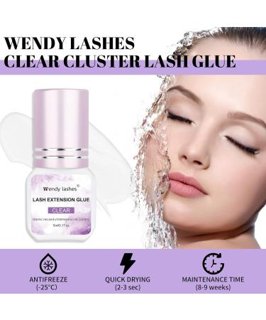 High-Quality Lash Extension Glue - Fast Drying Strong Hold Waterproof Low Irritation - 5ml Clear for Professionals - Buy Online on SooperMarket.com