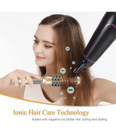 Professional Round Brush for Blow Drying - Nano Ceramic & Ionic Tech, Boar Bristles, 2 Inch Barrel - Sndyi - Buy Online on SooperMarket.com