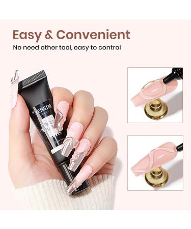 MIZHSE 3D Nail Gel - Clear Sculpting Gel for Nail Art | 15g Molding & 5D Embossed Gel for Stunning Manicures | International Shipping Available - Buy Online on SooperMarket.com