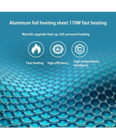 Optimized Surface Heating Triple Foldable Room Heater - Eco-Friendly Electric Foot Warmer with 45 Angle Auto Shutoff & Overheat Protection | Virtcooy for Home Office & Bedroom - Buy Online on SooperMarket.com