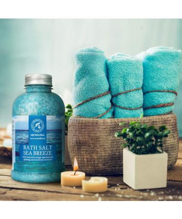 Bathing Salt Sea Breeze 600g - Natural Orange Oil Ginseng & Algae Extracts for Relaxation Sleep & Wellness | Aromatherapy Spa & Body Care - Buy Online on SooperMarket.com