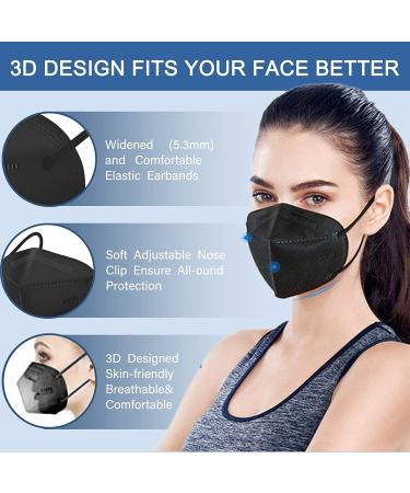 Kn95 Face Masks 50 Pcs - Cup Dust Safety Masks for Outdoor Protection - Buy Online on SooperMarket.com