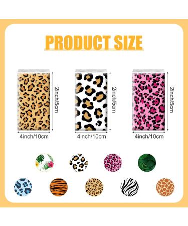 40 Pack Animal Print Pocket Tissues | Jungle Safari Theme | 4 Ply Travel Size | Wild Animal Party Favors | 9 Styles - Buy Online on SooperMarket.com