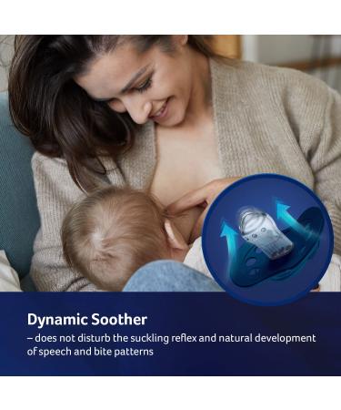 LOVI Dynamic Pacifier 18 Months+ | BPA-Free Silicone 2 Pack - Stardust Collection Blue - International Shipping Available - Buy Online on SooperMarket.com