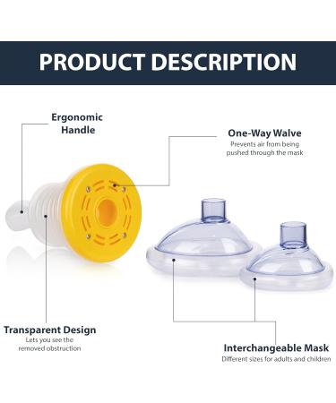 Choking Rescue Device Portable Anti-Choking Rescue Device for Kids & Adults - Quick First Aid Kit with Airway Suction Ensures Safety With Bag - Buy Online on SooperMarket.com