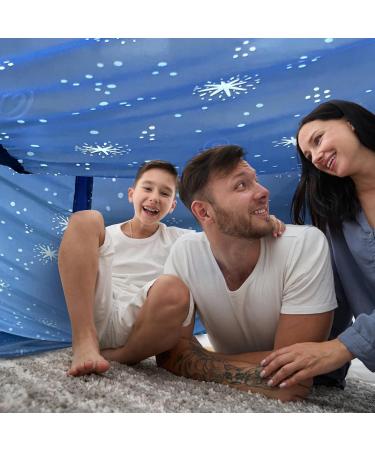 Blanket Fort Play Tent Kit - 3 Ripstop Blankets  Beanbags & Drawstring Backpack - Buy Online on SooperMarket.com