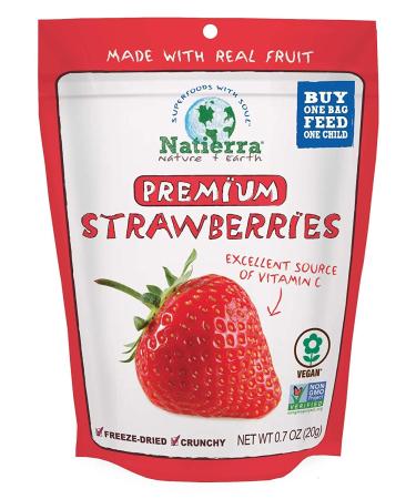 Natierra Freeze Dried - Strawberries - 0.7 Ounce - Pack of 8