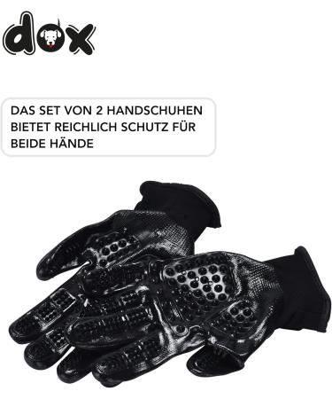 DDOXX Animal Care Gloves & Career Shoes Set - Premium Hair Removal for Cats Dogs & Horses - Bathing & Massage Gloves in Black - Buy Online on SooperMarket.com