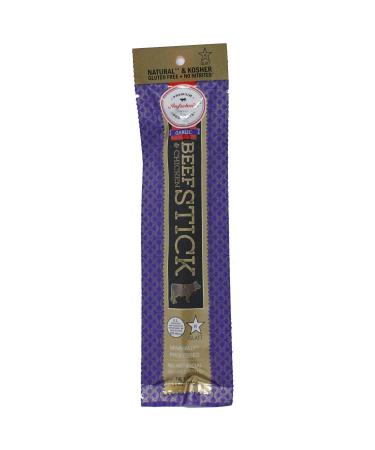 Aufschnitt All Natural Kosher Gluten Free Beef and Chicken Sticks Variety Pack - 1 oz 10 Pack, No Nitrates, Star-K Certified Kosher - Buy Online on SooperMarket.com