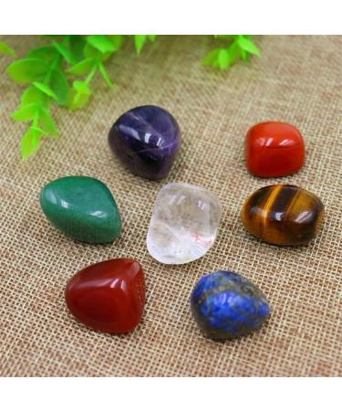 Stone 7pcs/Set Reiki Natural Stone Tumbled Stone Irregular Polishing Rock Quartz Yoga Bead for Decoration Balance Gemstone Decoration ERTEYIN - Buy Online on SooperMarket.com