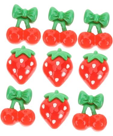 FRCOLOR 300 Pcs Nail Fruits Decoration Strawberry Nail Tool Lip Gloss Hand Cherry Slices Fruit Flatback Travel Bottles for Toiletries Nail Fruit Slices Pineapple Accessories Red Resin 3d - Buy Online on SooperMarket.com