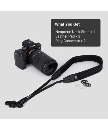 Mirrorless Camera Neck Strap Shoulder Belt for Sony, Fujifilm, Nikon, and Canon - Black - Buy Online on SooperMarket.com