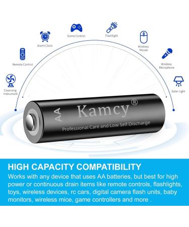 Rechargeable AA Batteries - Long-Lasting Pre-Charged Household Batteries - 12 Count for All Devices - Buy Online on SooperMarket.com