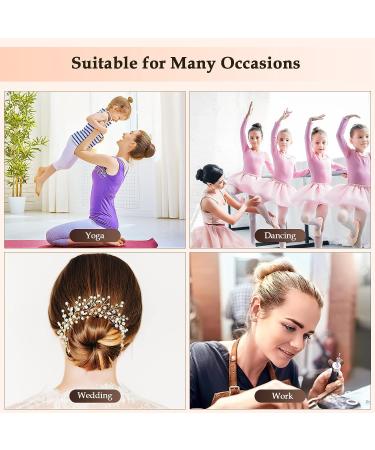 Magic Hair Bun Maker Donut 2 PCS - French Twist Styling Tool with Bobby Pins & Elastic Bands - Brown - Buy Online on SooperMarket.com