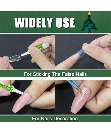 Infilila Professional Nail Glue for Acrylic Nails - Long Lasting & Strong Adhesive - 12PCS 0.07oz/Pcs - Buy Online on SooperMarket.com