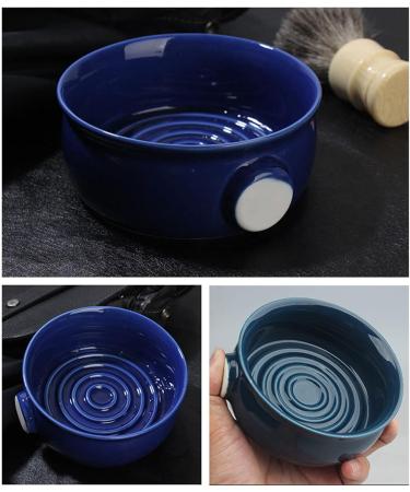 Awydky Ceramic Shaving Bowl - Dark Blue & Wide Mouth Design | Perfect for Men s Cream Shaving International Shipping Available - Buy Online on SooperMarket.com