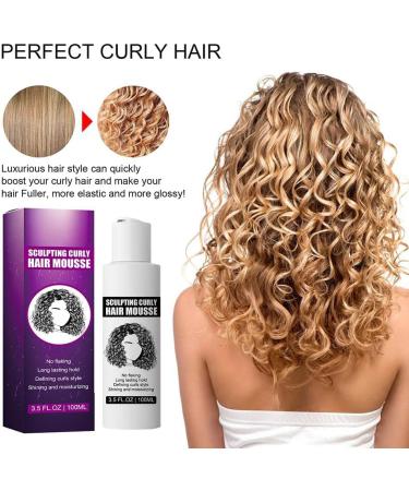 TYCIONG Curl Boost Cream Sculpting Curly Hair Mousse Curly Hair Styling Mousse Curl Mousse (100ml) - Buy Online on SooperMarket.com