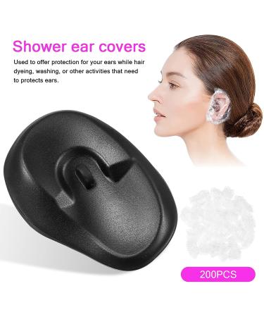 KALLORY 200Pcs Shower Ear Covers + 6Pcs Hair Dye Protectors - Salon & Home Use - Buy Online on SooperMarket.com