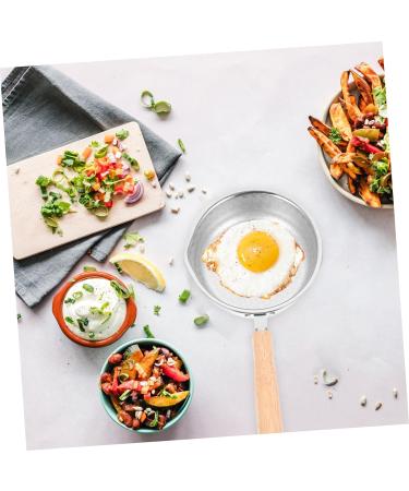 IMIKEYA Stainless Steel Pot Non Stick Fry Pan Griddle Honeycomb Fry Pan Non Stick Honeycomb Frying Pans Small Frying Pan Breakfast Pan Kitchen Pan Wood Egg Cooking Utensils - Buy Online on SooperMarket.com
